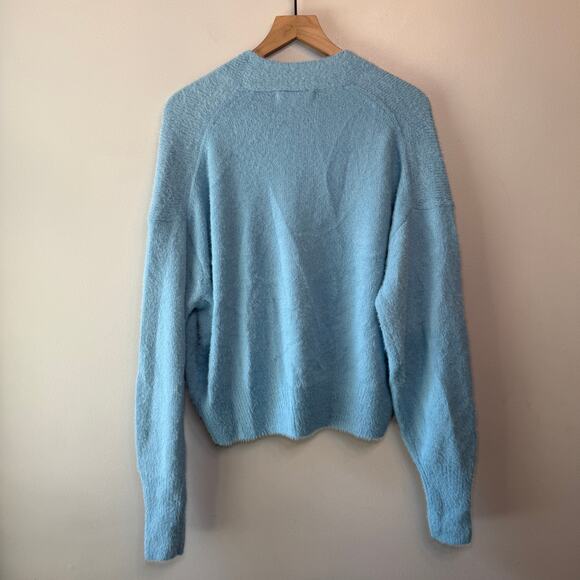 Urban Outfitters Women's Cropped Thea Cardigan Sweater Top Blue Size X-Small - Picture 6 of 7